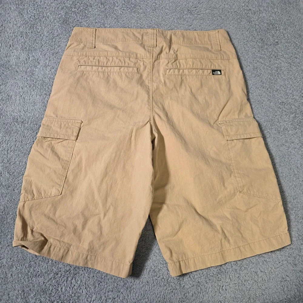 The North Face Mens 30 Cargo Shorts Tan Cotton Nylon Hiking Utility AJDQ